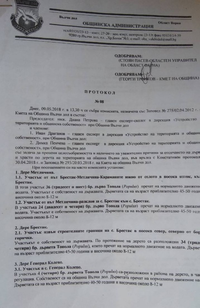 с войводино сеч на тополи